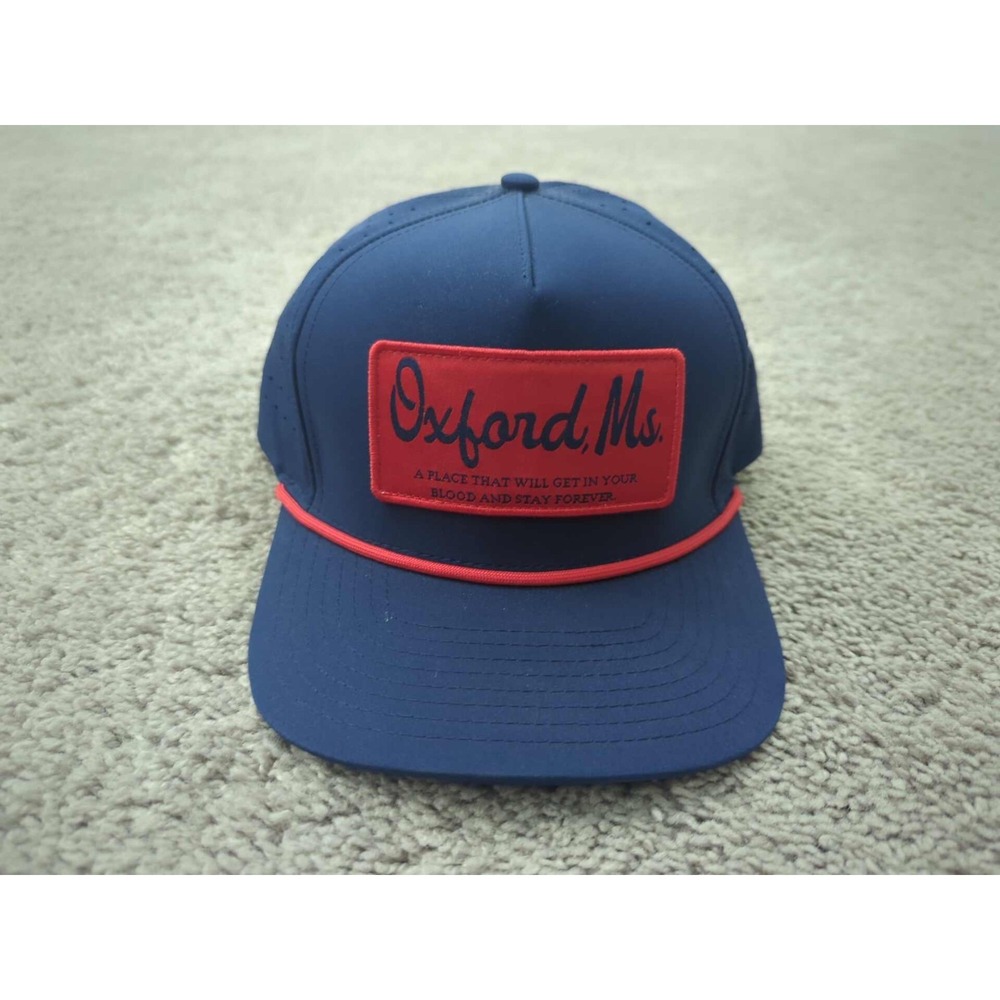 Oxford, Mississippi‎ Hat Cap Mens OS Performance Golf Rope Happy by Rachel Blue